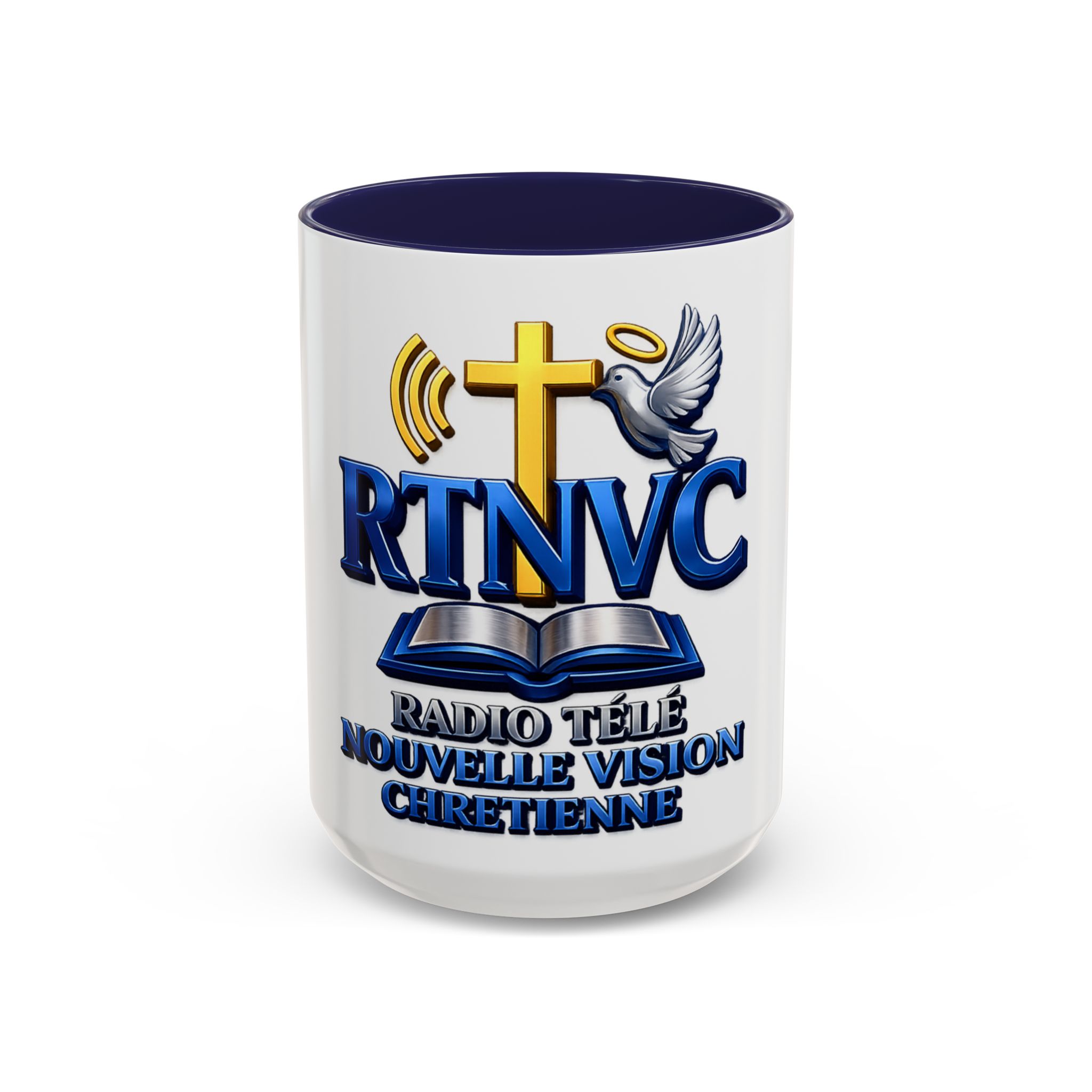 Religious Coffee Mug — RTNVC Radio Télé Nouvelle Vision Chrétienne Design - Image 13