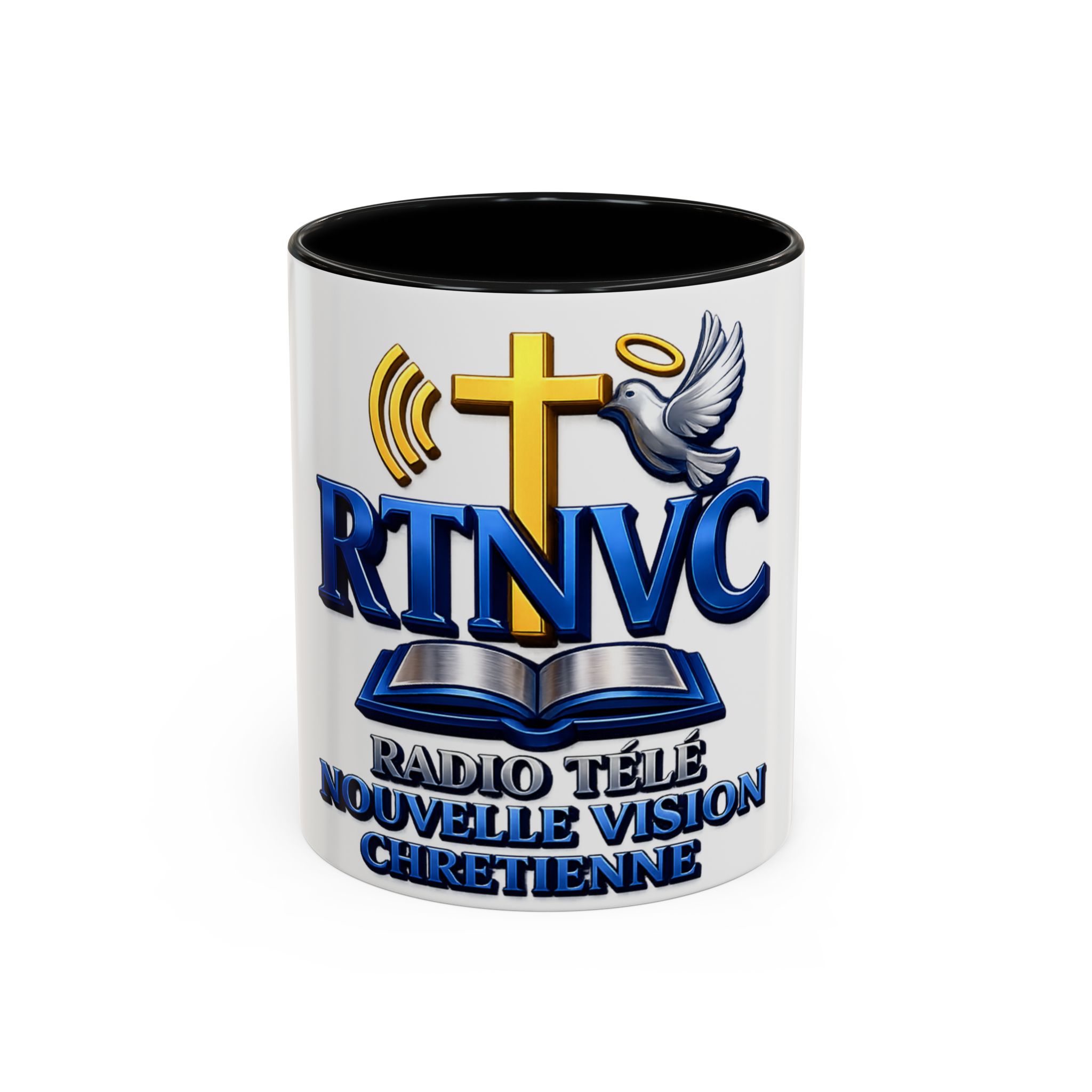 Religious Coffee Mug — RTNVC Radio Télé Nouvelle Vision Chrétienne Design