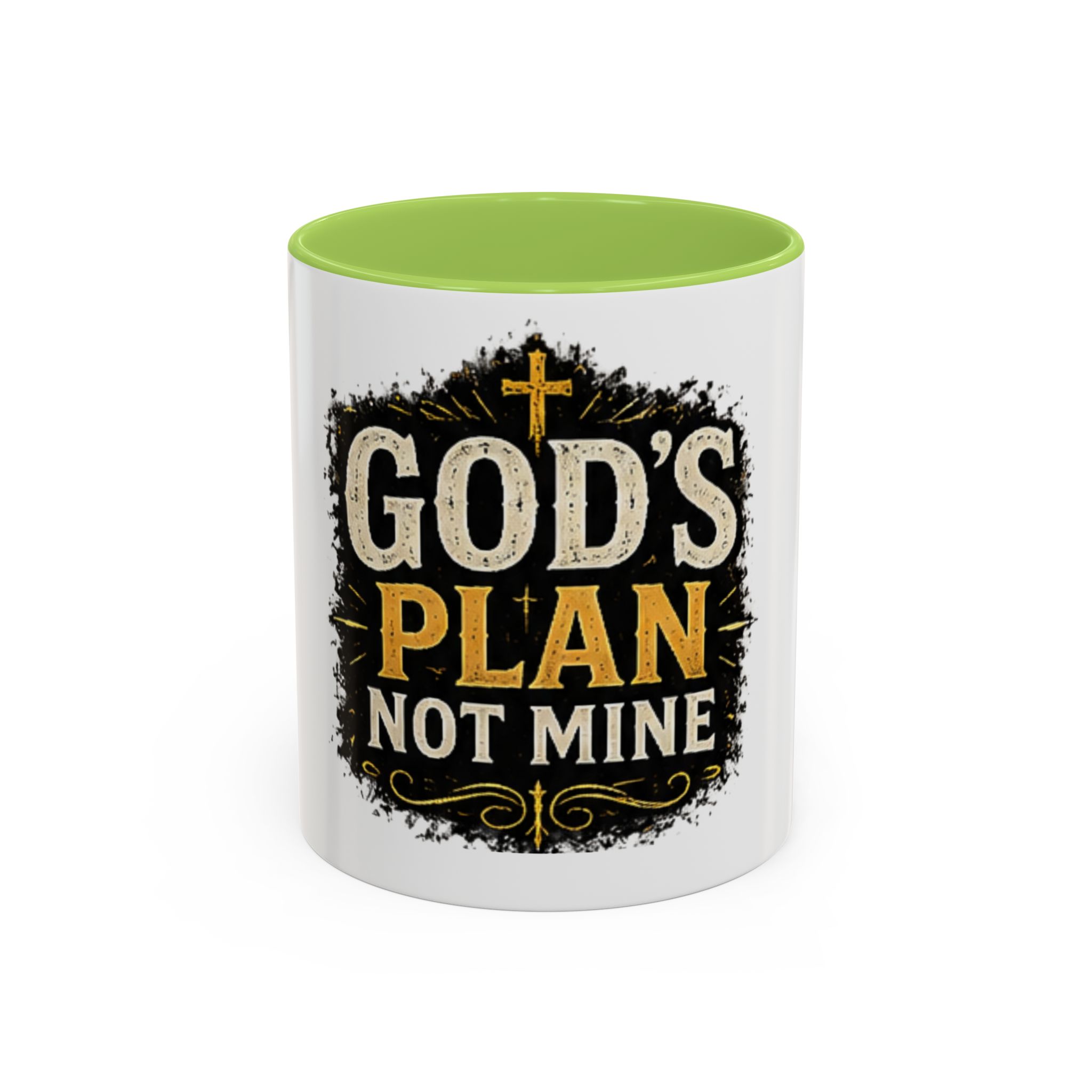 God's Plan Not Mine Accent Coffee Mug — Inspirational Christian Coffee Cup (11/15oz) - Image 29