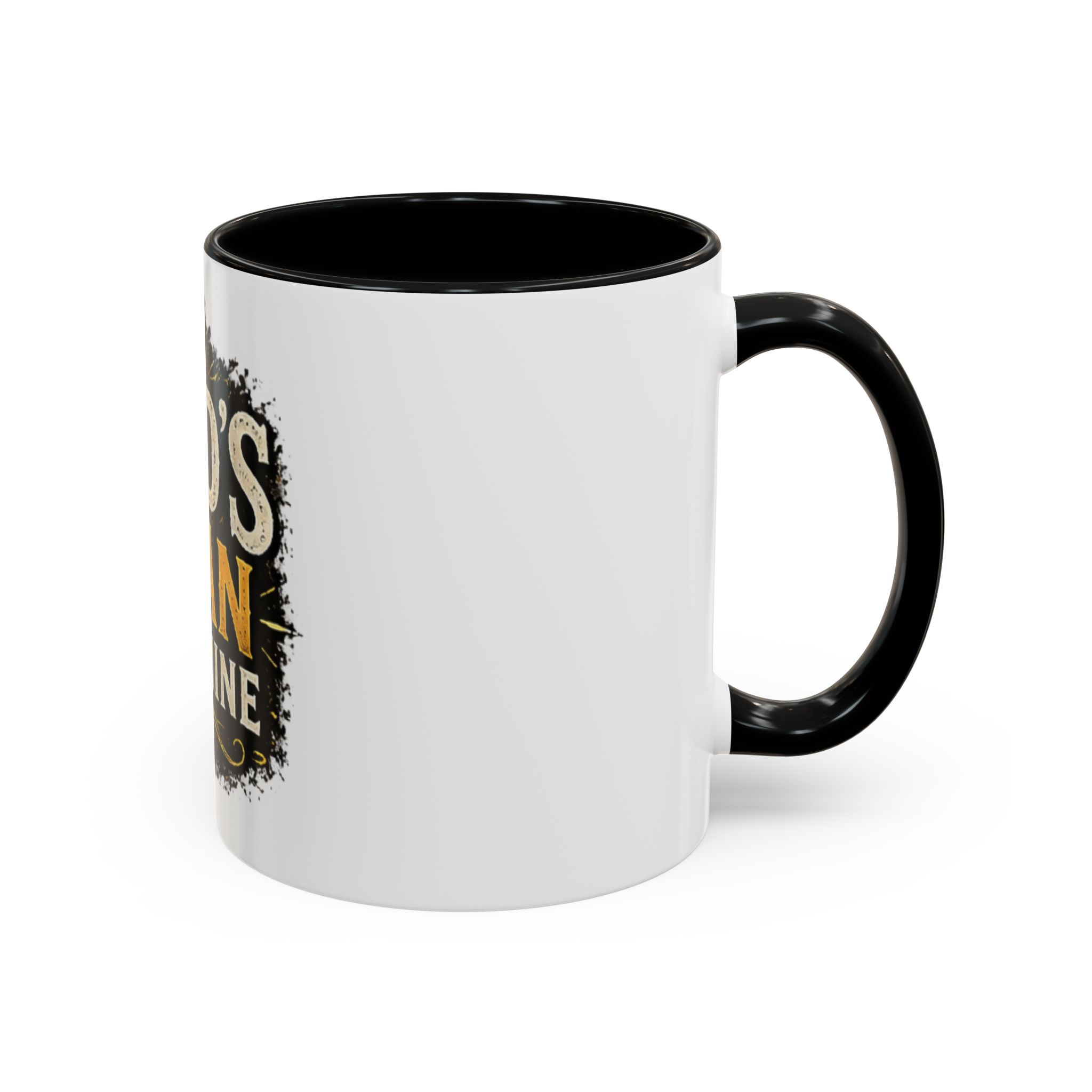 God's Plan Not Mine Accent Coffee Mug — Inspirational Christian Coffee Cup (11/15oz) - Image 2